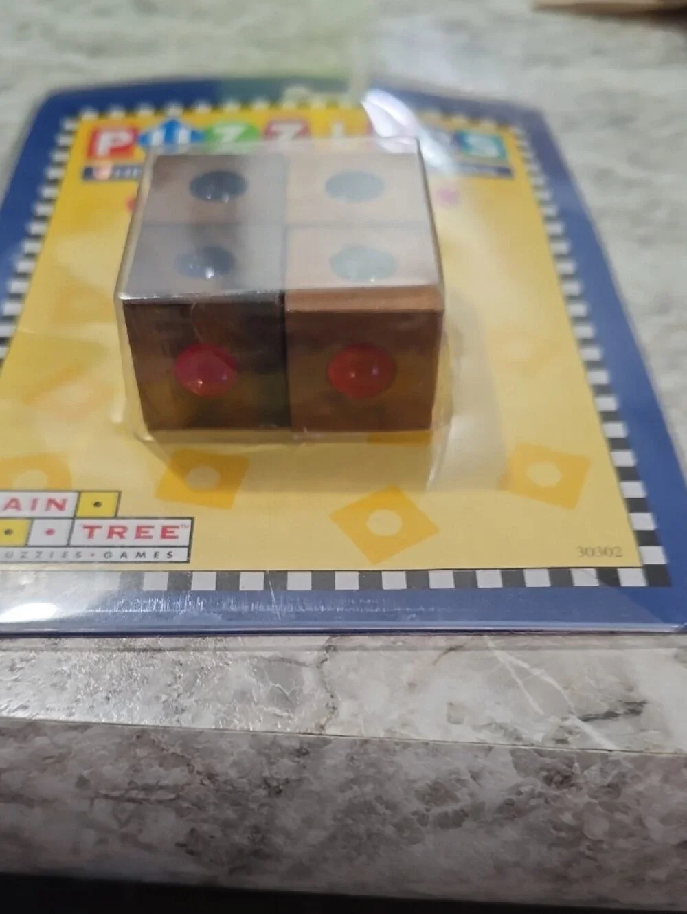 Puzzlers Crazy Cubes Wooden Brain Teaser